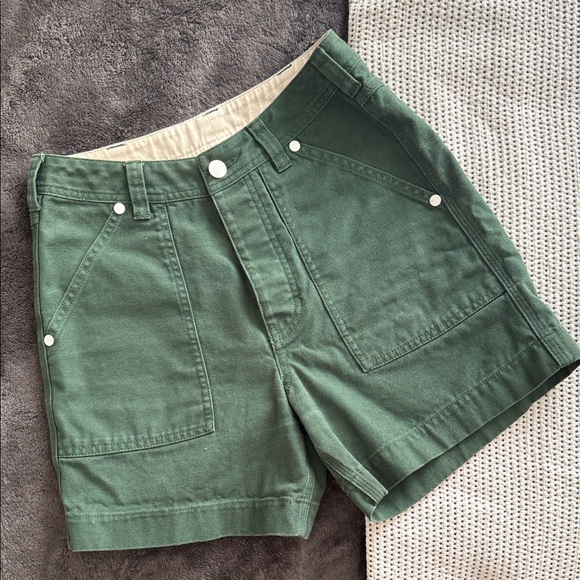 Topo Designs Forest Green Women's Cargo Shorts - Picture 1 of 8